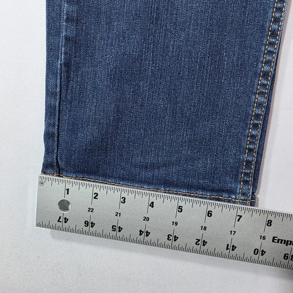 Levis 513 Slim Straight Jeans Mens TAG 33x32 Dark Wash Blue Denim (Fits 34x30)